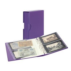 Lindner S3542BN-13 Álbum PUBLICA M COLOR con 10 páginas a doble cara en 2 diseños diferentes, Violeta Lindner S3542BN-13 Álbum PUBLICA M COLOR con 10 páginas a doble cara en 2 diseños diferentes, Violeta