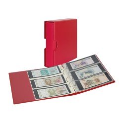 Lindner S3542BN-1 Álbum PUBLICA M COLOR con 10 páginas a doble cara en 2 diseños diferentes, Rojo Lindner S3542BN-1 Álbum PUBLICA M COLOR con 10 páginas a doble cara en 2 diseños diferentes, Rojo