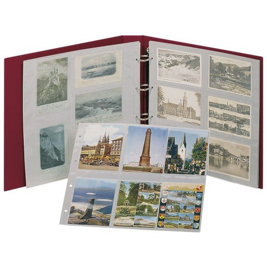 Lindner 3000-W Carpeta de anillas STANDARD XL, rojo