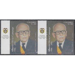 Colombia 1391/1392 2006 Sr. Alberto Lleras Camrago. Hombre de Estado MNH