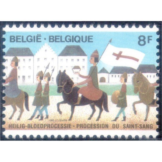 Bélgica 2090 1983 Procesión de Santa sangre MNH Bélgica 2090 1983 Procesión de Santa sangre MNH