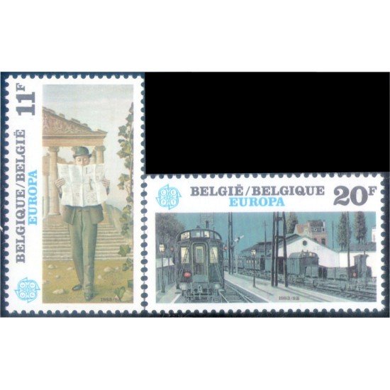 Bélgica 2091/92 1983 Europa Grandes obras MNH