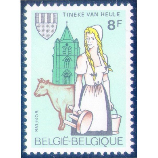 Bélgica 2100 1983 20 Aniversario de las fiestas de Tineke MNH Bélgica 2100 1983 20 Aniversario de las fiestas de Tineke MNH