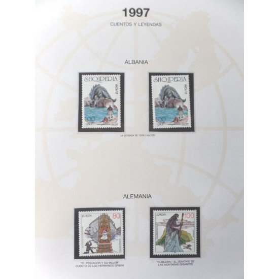 Colección Collection Tema Europa 1997 - 1998  MNH