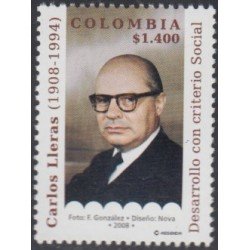 Colombia 1423 2008 Personalidad. Carlos Lleras. Hombre de Estado MNH