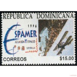 España Spain Emisión Conjunta 1996 Espamer 96 Dominicana España Exposición Filatélica sobre la aviación y el espacio 