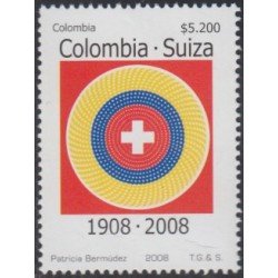 Colombia 1440 2008 100° de Relaciones diplomáticas con Suiza MNH