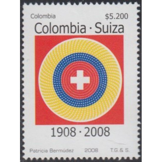 Colombia 1440 2008 100° de Relaciones diplomáticas con Suiza MNH Colombia 1440 2008 100° de Relaciones diplomáticas con Suiza MNH