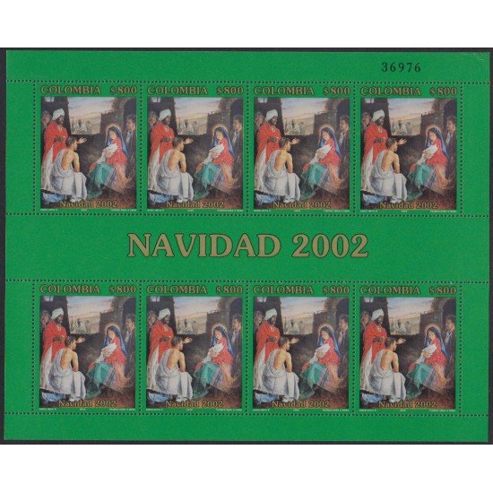 Colombia MP 1180a 2002 Navidad MNH Colombia MP 1180a 2002 Navidad MNH