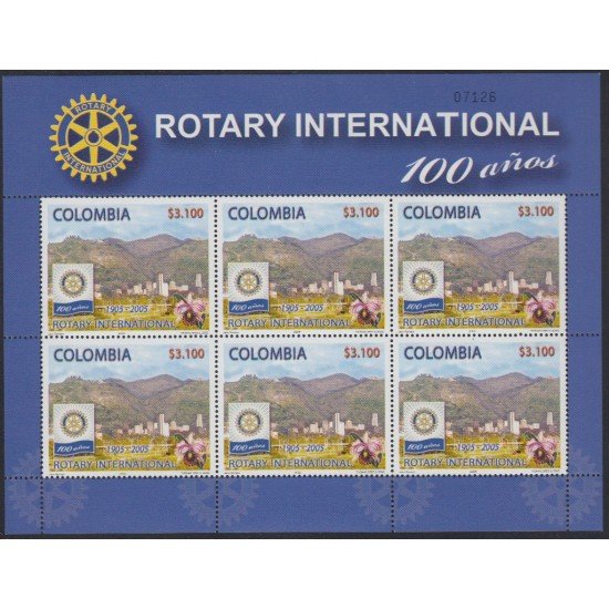 Colombia MP 1323 2005 100° de Rotary Club MNH