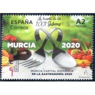 España Spain 5379 2020 Capital de la gastronomía española Murcia MNH Tarifa A2 España Spain 5379 2020 Capital de la gastronomía española Murcia MNH Tarifa A2