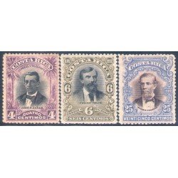 Costa Rica 51/53 1903 José M. Canas Julián Volio Eusebio Figueroa MH
