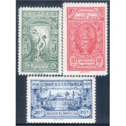 Costa Rica 133/35 1924 Juegos Olímpicos Centroamericanos de San José MNH