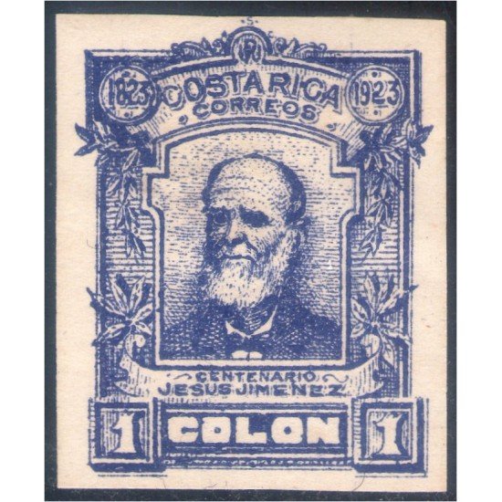 Costa Rica 115a 1923 Jesús Jiménez MH sin dentar 