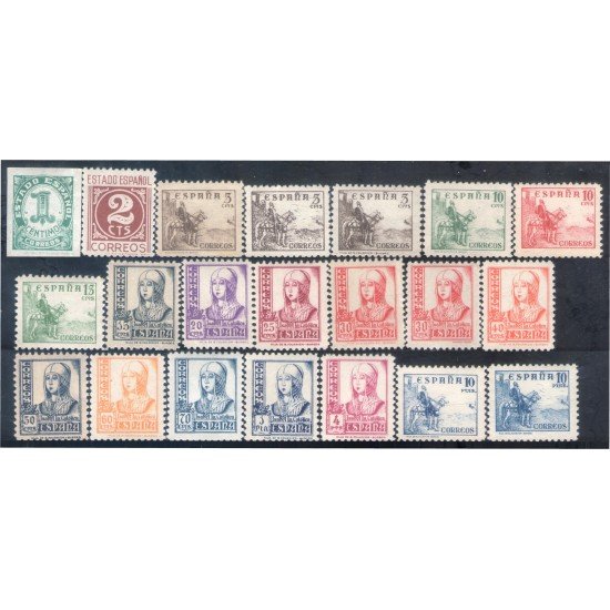 España Spain 814/31 1937/40 Cid e Isabel MNH España Spain 814/31 1937/40 Cid e Isabel MNH