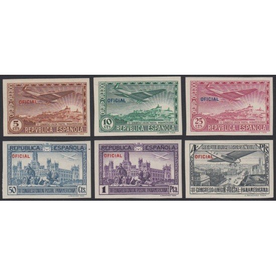 España Spain 630/35s Panamericana Correo Aéreo Sin dentar MH España Spain 630/35s Panamericana Correo Aéreo Sin dentar MH