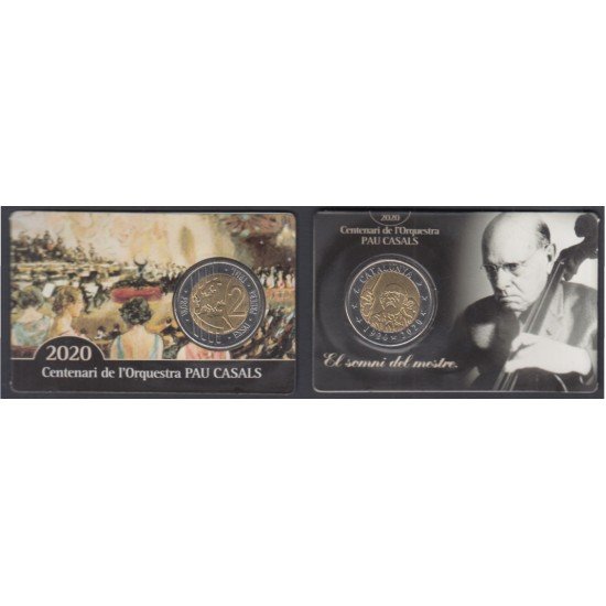 Catalunya Cartera 2 € Euros en prueba 2020 Cent. Orquestra Pau Casals Catalunya Cartera 2 € Euros en prueba 2020 Cent. Orquestra Pau Casals