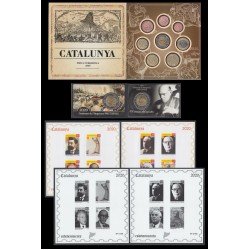 Catalunya Set Completo Pruebas Filatélicas Numismáticas Euros 2020 Catalunya Set Completo Pruebas Filatélicas Numismáticas Euros 2020