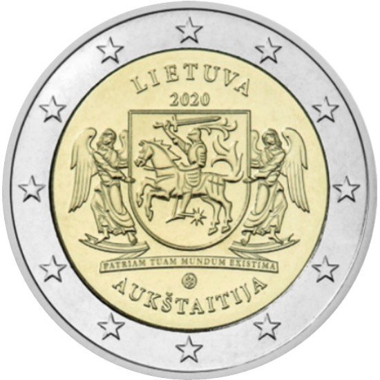 Lituania 2020 2 € euros conmemorativos Aukstaitija