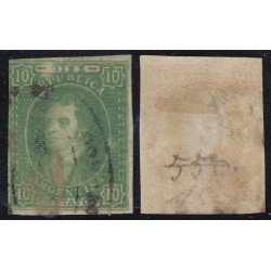 Argentina 9a 1864/67 Efigie de Bernadino Rivadavia usado Argentina 9a 1864/67 Efigie de Bernadino Rivadavia usado