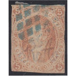 Argentina 8b 1864/67 Efigie de Bernadino Rivadavia usado