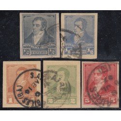 Argentina 94a + 94c +95a + 96a + 98a 1892/98 Personajes célebres usado SD Argentina 94a + 94c +95a + 96a + 98a 1892/98 Personajes célebres usado SD