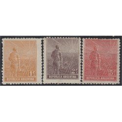 Argentina 193/95 1915 República de Argentina Paisano MH Argentina 193/95 1915 República de Argentina Paisano MH
