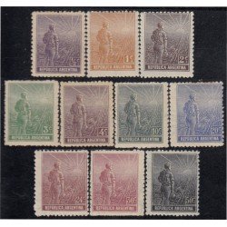 Argentina 167/76 1911 República de Argentina Paisano MH