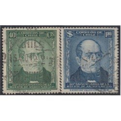 Chile 213/14 1946 80º Aniversario de la muerte de Andrés Bello usados
