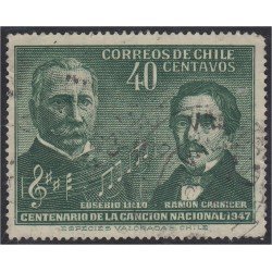 Chile 218 1947 Centenario del Himno Nacional usado