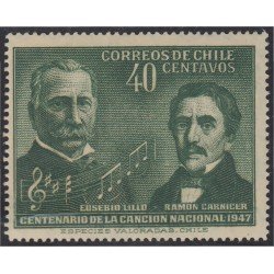 Chile 218 1947 Centenario del Himno Nacional MNH