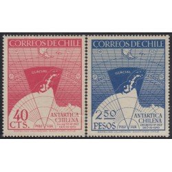 Chile 215/16 1947 Antártida chilena MNH