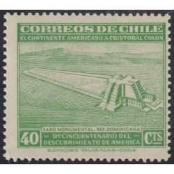 Chile 212 1945 Faro Monumental MNH