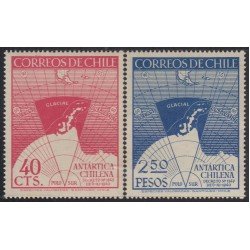 Chile 215/16 1947 Antártida chilena MH
