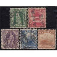 Cuba 142/46 1899/02 Cristóbal Colón Palma Real usados Cuba 142/46 1899/02 Cristóbal Colón Palma Real usados