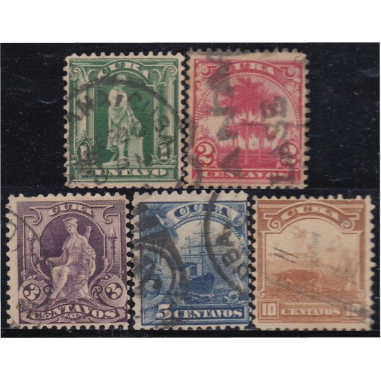 Cuba 142/46 1899/02 Cristóbal Colón Palma Real usados