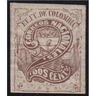 Colombia 50 1870/79 Escudo Shield MH Colombia 50 1870/79 Escudo Shield MH
