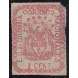 Colombia 28 1865 Escudo Shield Estados Unidos de Colombia usado