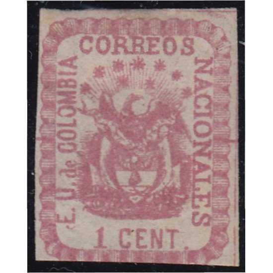 Colombia 28 1865 Escudo Shield Estados Unidos de Colombia MH Colombia 28 1865 Escudo Shield Estados Unidos de Colombia MH