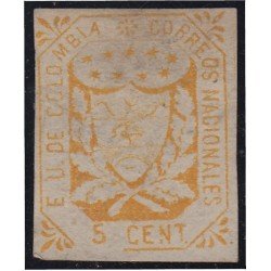 Colombia 23 1864 Escudo Shield Estados Unidos de Colombia  MH