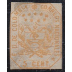 Colombia 19 1862 Escudo Shield Estados Unidos de Colombia MH 