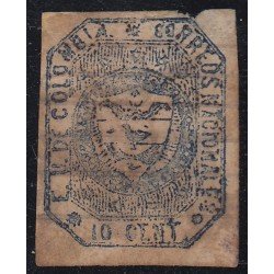 Colombia 15 1862 Escudo Shield Estados Unidos de Colombia usado 