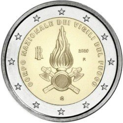 Italia 2020 2 € euros conmemorativos Cuerpo de bomberos Italia 2020 2 € euros conmemorativos Cuerpo de bomberos