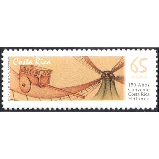 Costa Rica 690 2001 150 Años de Relaciones con Holanda MNH Costa Rica 690 2001 150 Años de Relaciones con Holanda MNH