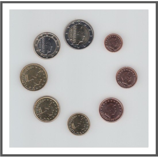 Luxemburgo 2020 Emisión monedas Sistema monetario euro € Tira