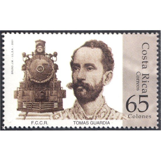 Costa Rica 697 2001 D. Tomas Guardia. Hombre de Estado MNH Costa Rica 697 2001 D. Tomas Guardia. Hombre de Estado MNH