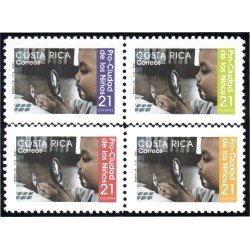 Costa Rica 698/01 2001 Sobre tasa Pro Ciudad de los Niños MNH