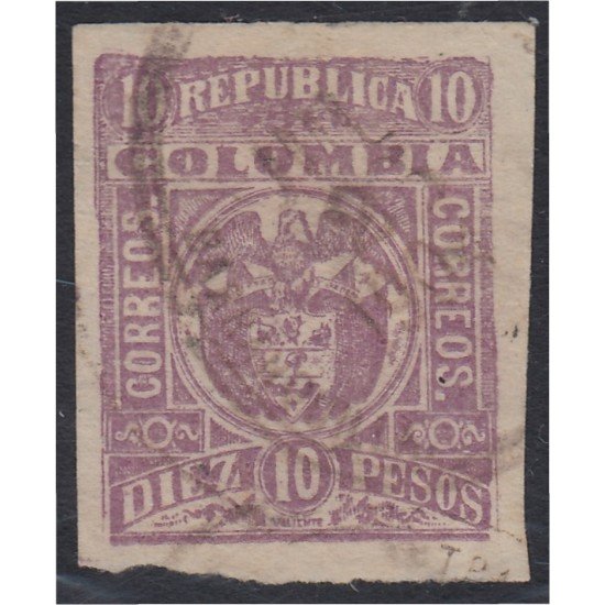 Colombia 169A 1903 Escudo Shield usado Colombia 169A 1903 Escudo Shield usado