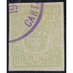 Colombia 168A 1903 Escudo Shield usado
