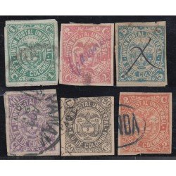 Colombia 68/72 1881 Escudos Shields usado